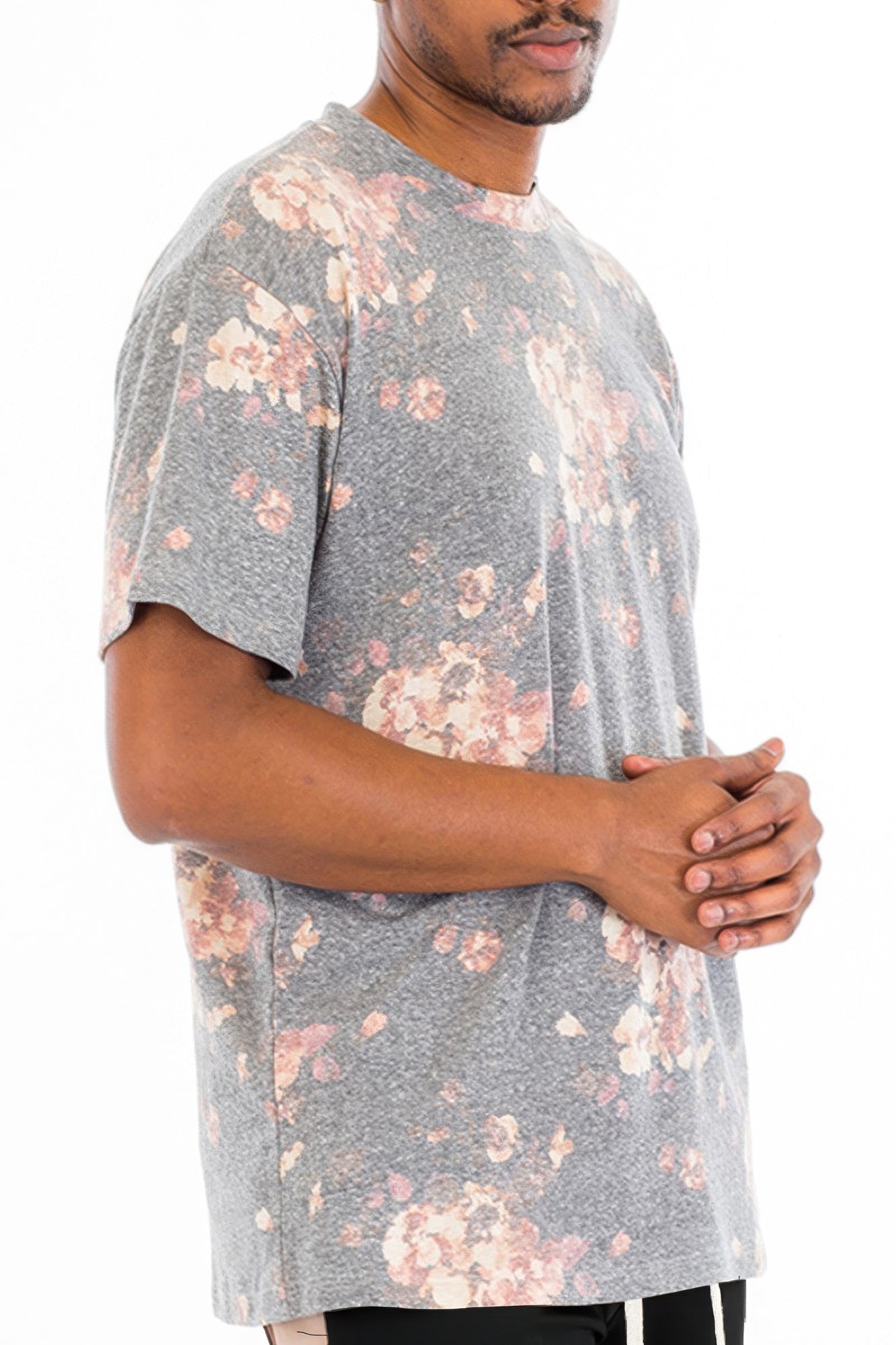 Heathered Floral Tshirt - Tigbul's Variety Fashion Shop