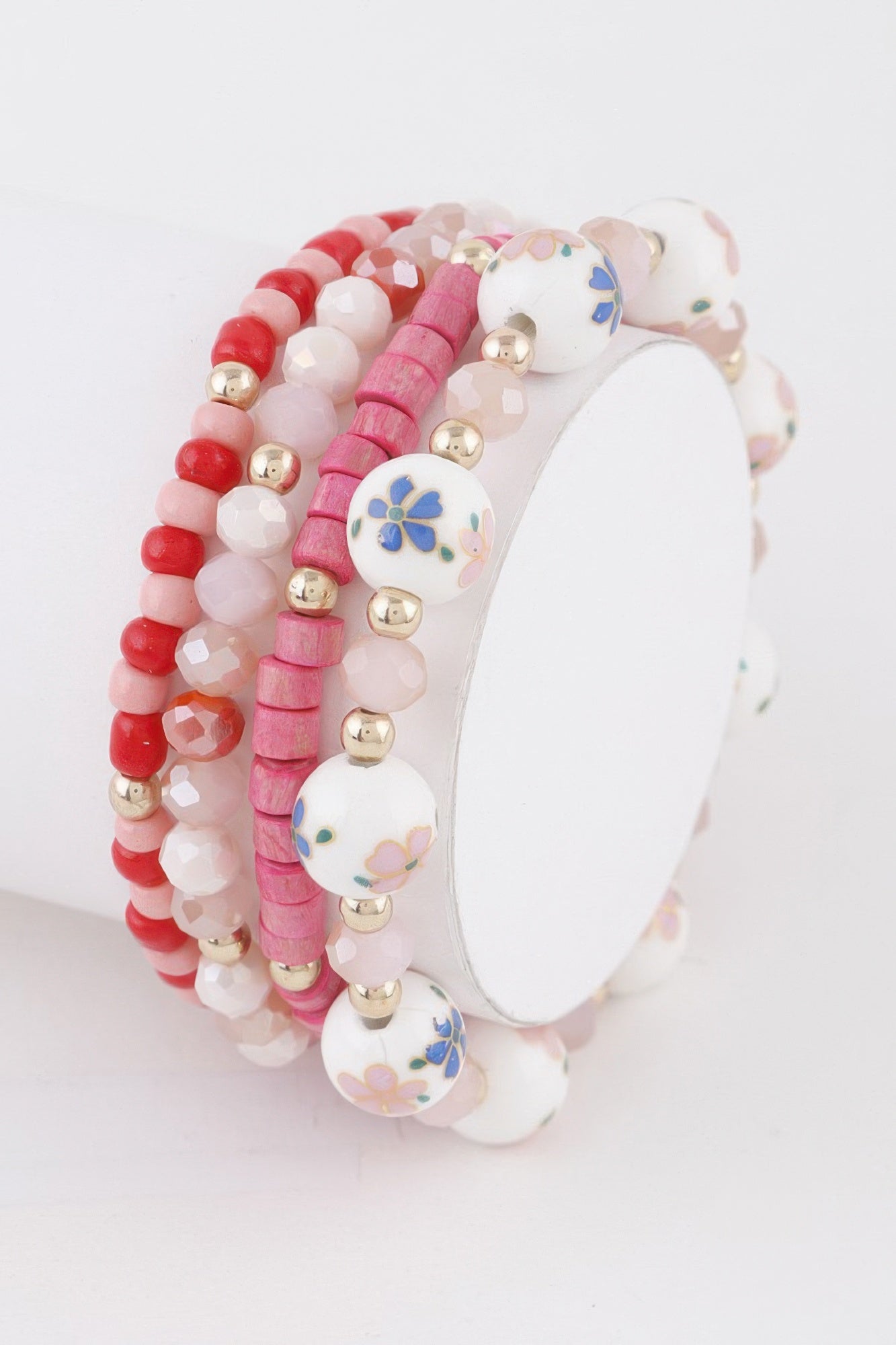 Flower Beaded Bracelet - Tigbul's Variety Fashion Shop