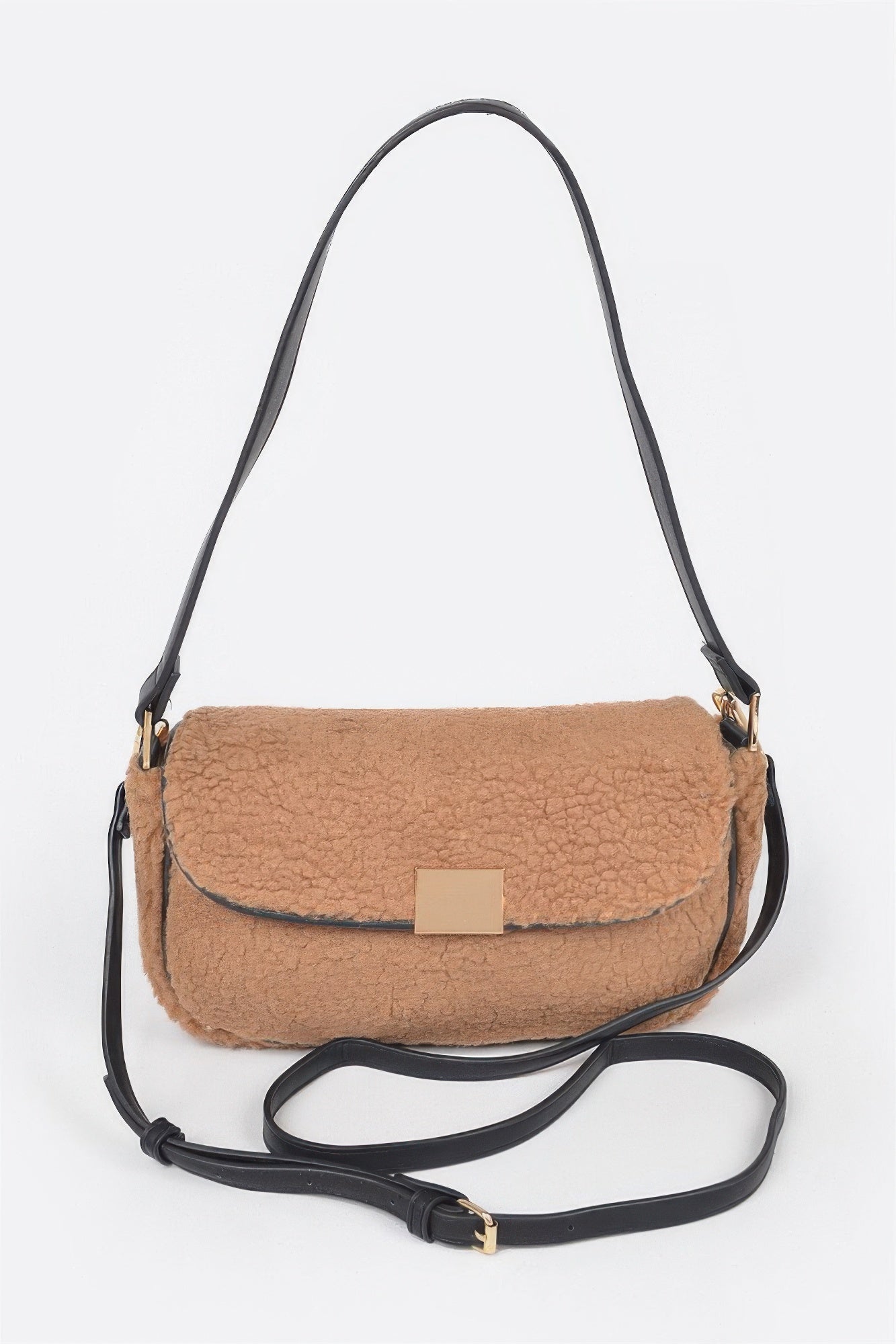 Faux Fur Shoulder Bag - Tigbul's Variety Fashion Shop