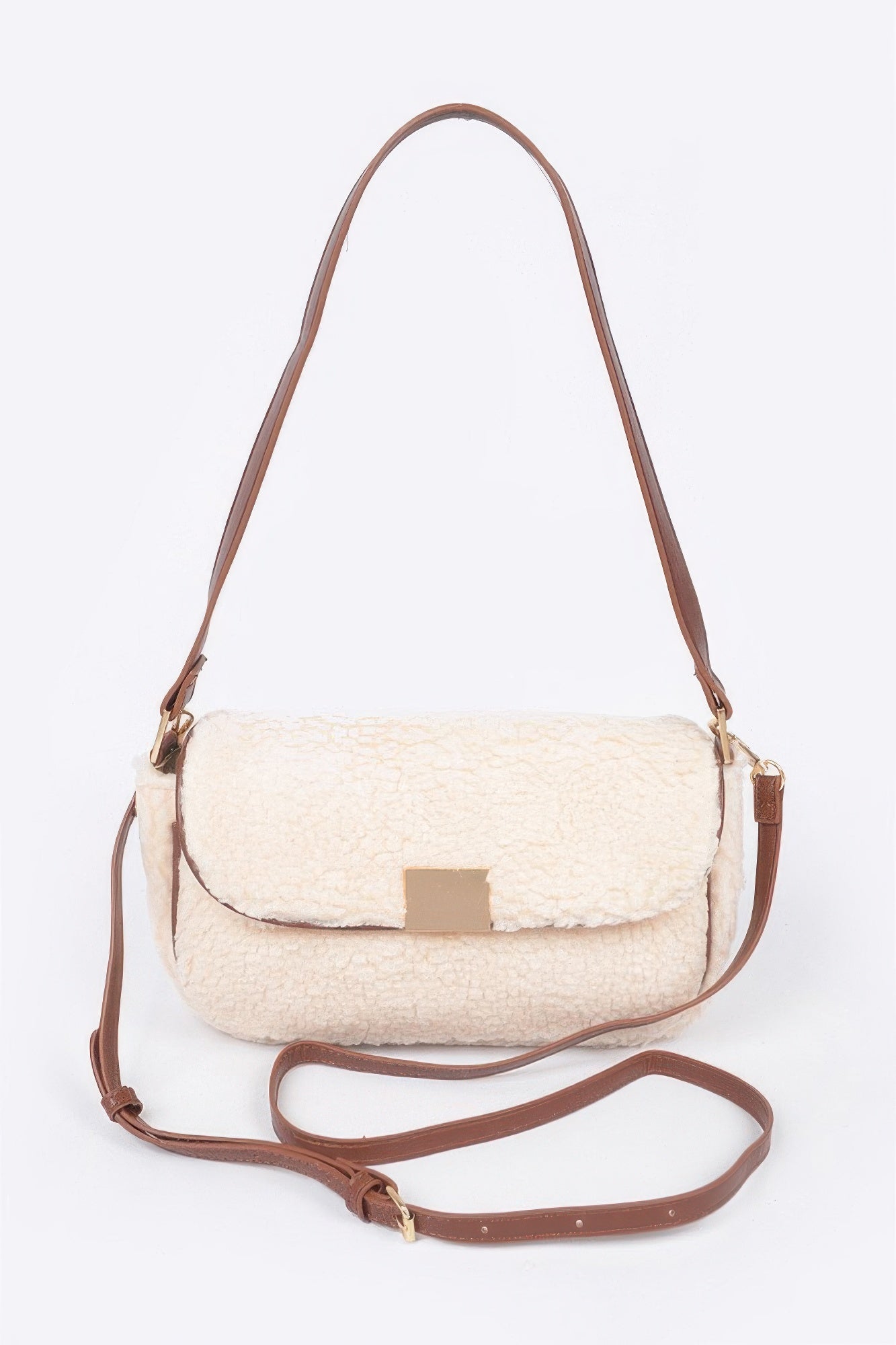 Faux Fur Shoulder Bag - Tigbul's Variety Fashion Shop