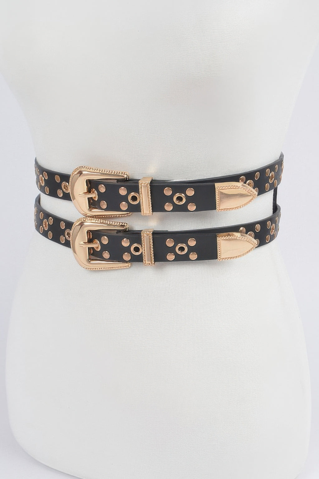 Studded Two In One Waist Belt - Tigbul's Variety Fashion Shop