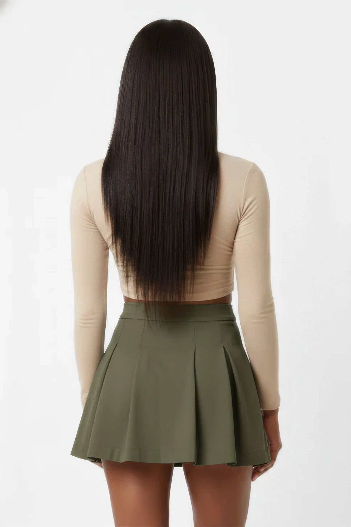 Essential High-waist Pleated Mini Skirt - Tigbul's Variety Fashion Shop
