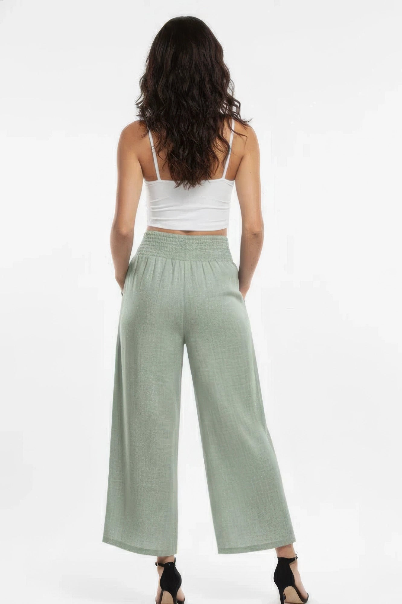 Lightweight High-waisted Wide-leg Lounge Pants | Tigbuls Variety
