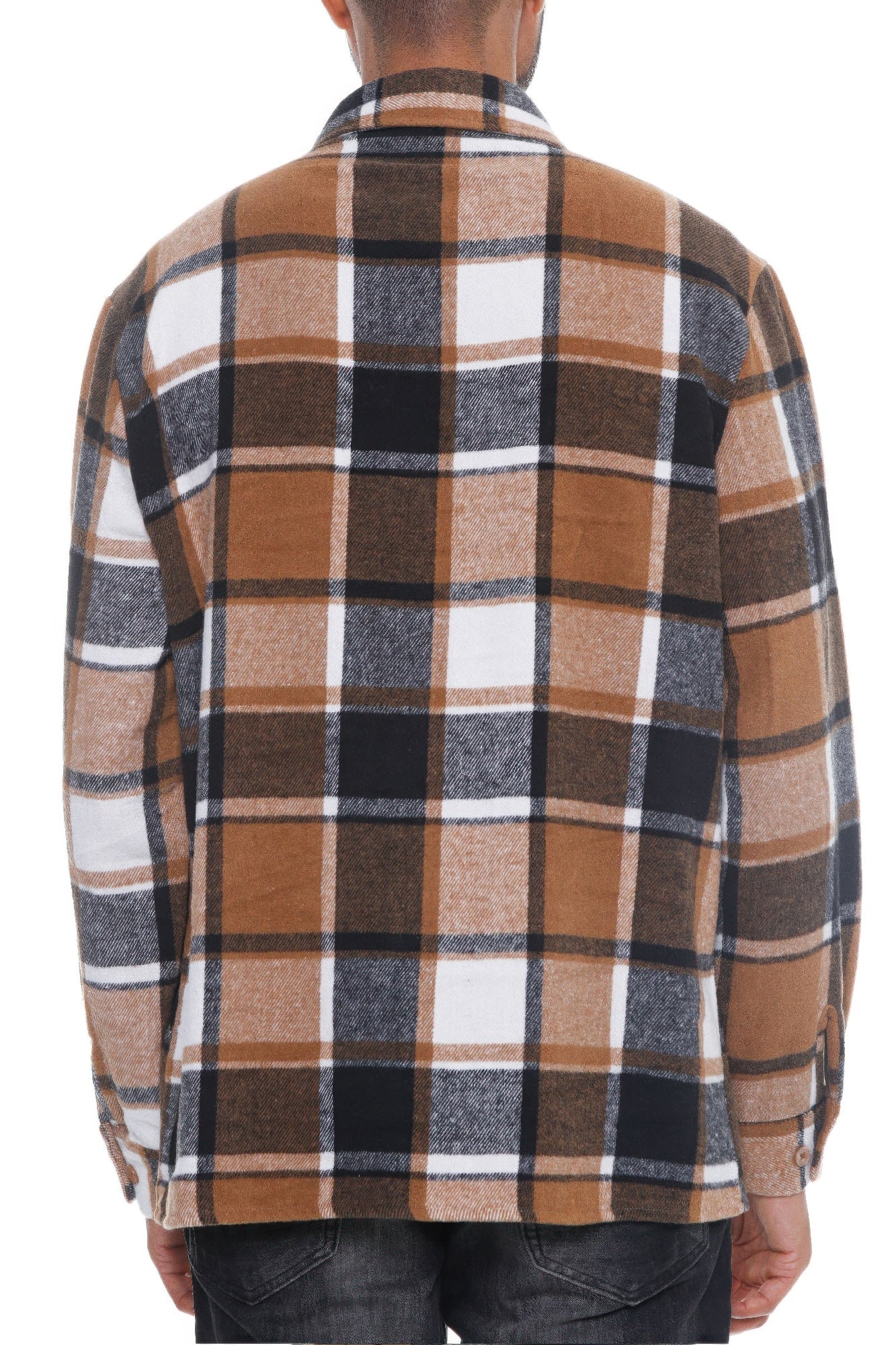 Men's Checkered Soft Flannel Shacket - Tigbul's Variety Fashion Shop