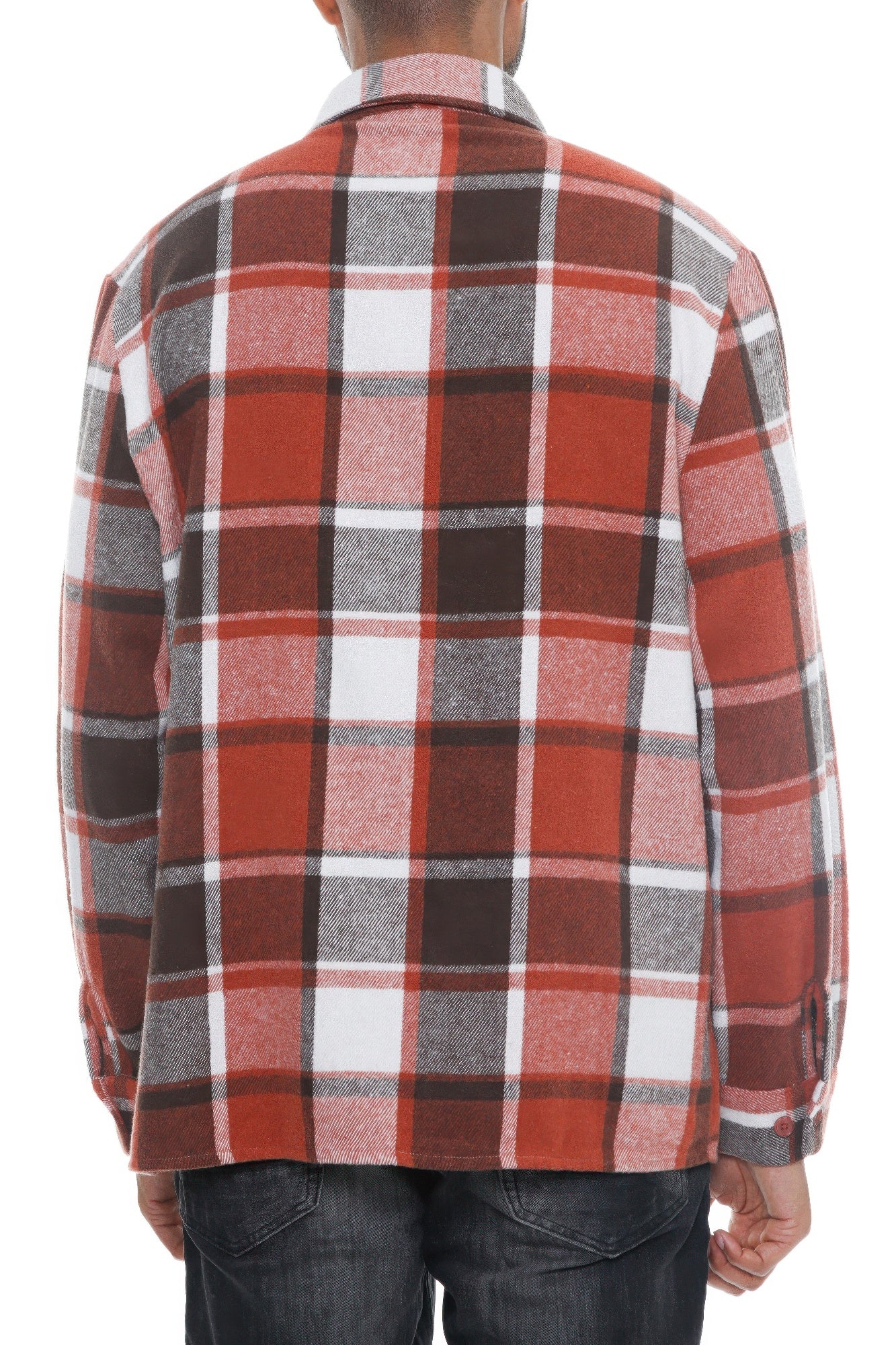 Men's Checkered Soft Flannel Shacket - Tigbul's Variety Fashion Shop