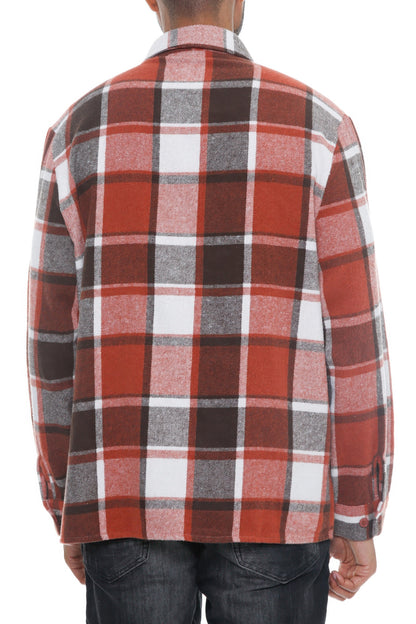 Men's Checkered Soft Flannel Shacket - Tigbul's Variety Fashion Shop