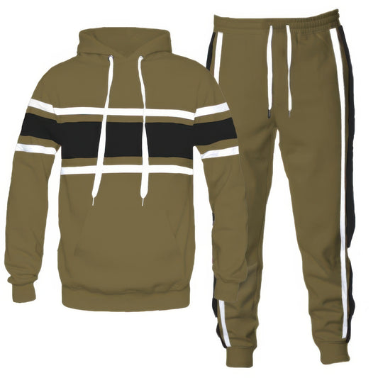 Solid With Three Stripe Pullover Hoodie/Pants - Tigbul's Variety Fashion Shop