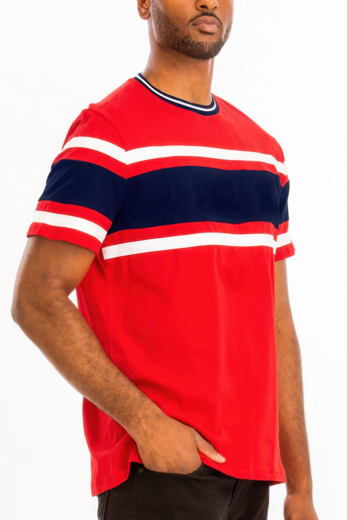 Three Stripe T-shirt - Tigbul's Variety Fashion Shop