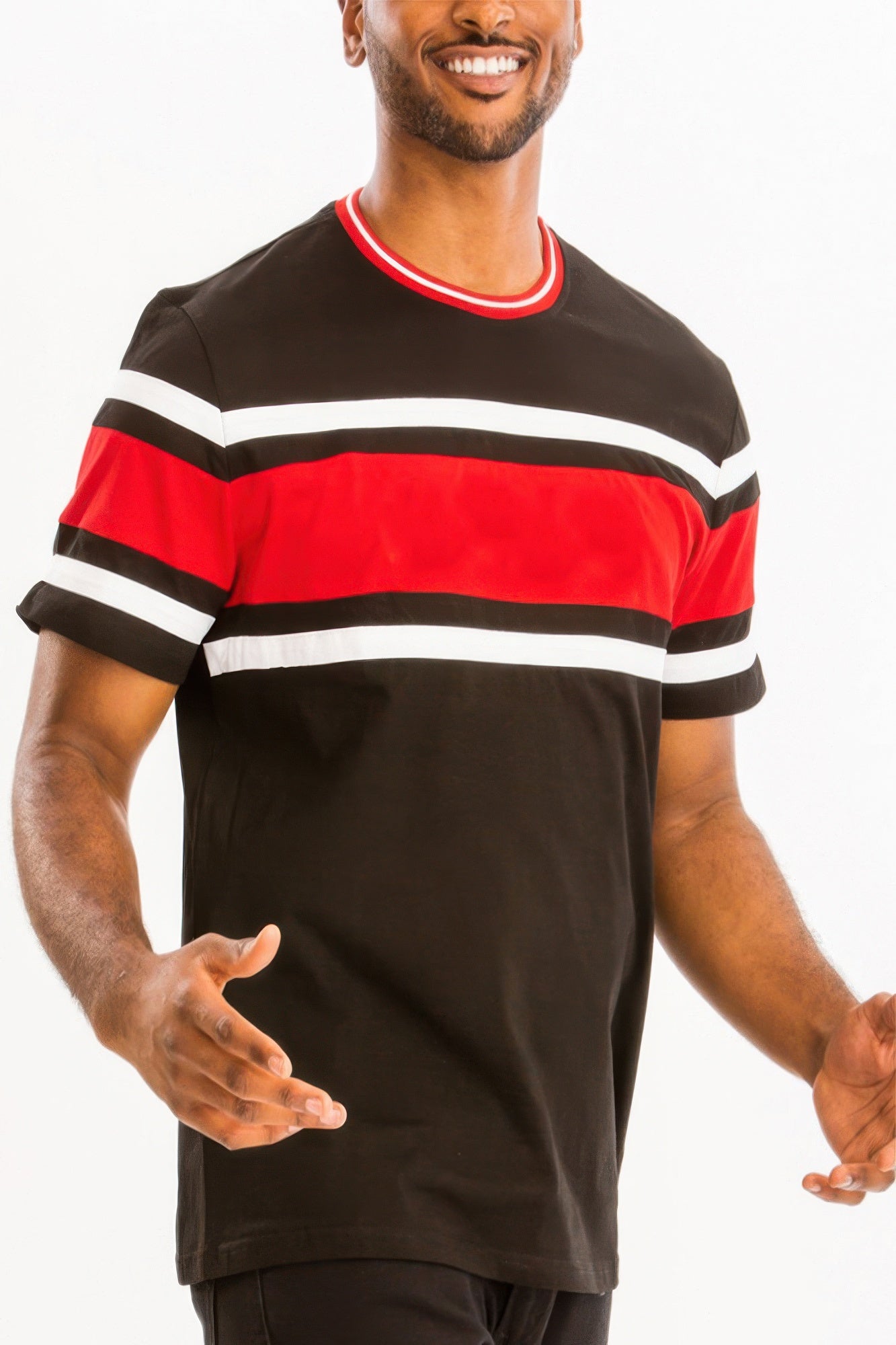 Three Stripe T-shirt - Tigbul's Variety Fashion Shop