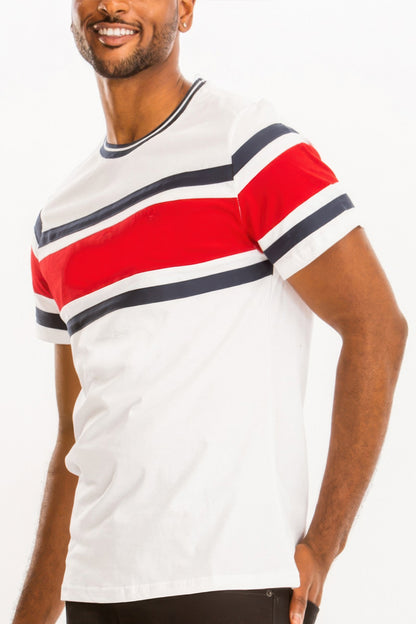 Three Stripe T-shirt - Tigbul's Variety Fashion Shop