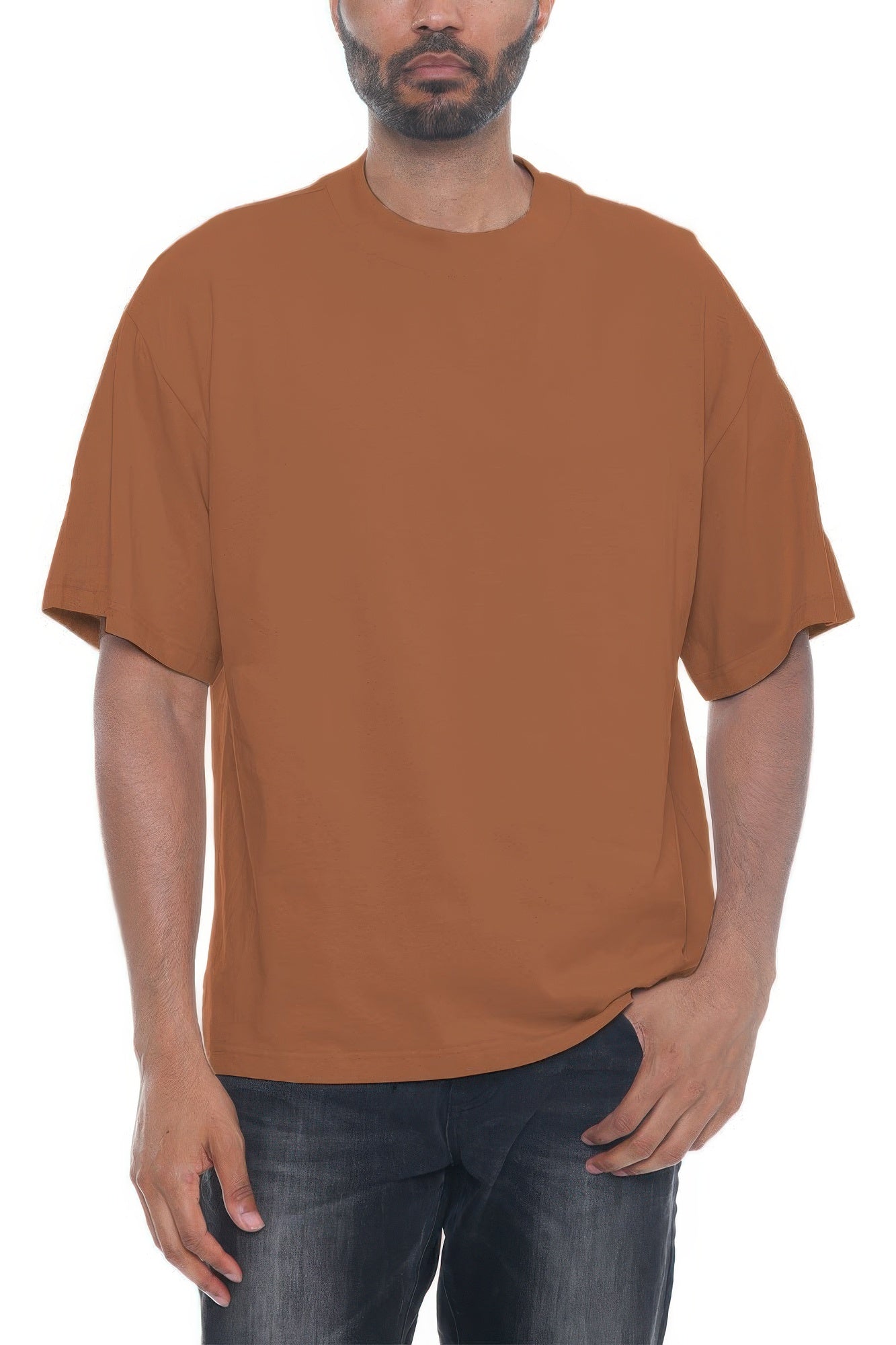 Premium Cotton Drop Shoulder Tee - Tigbul's Variety Fashion Shop