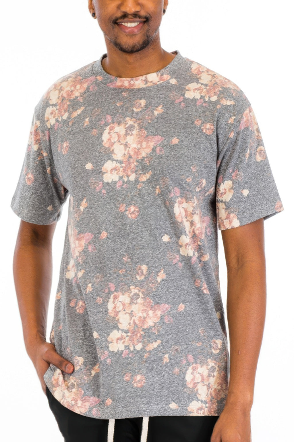Heathered Floral T-shirt | Tigbuls Variety Fashion Shop