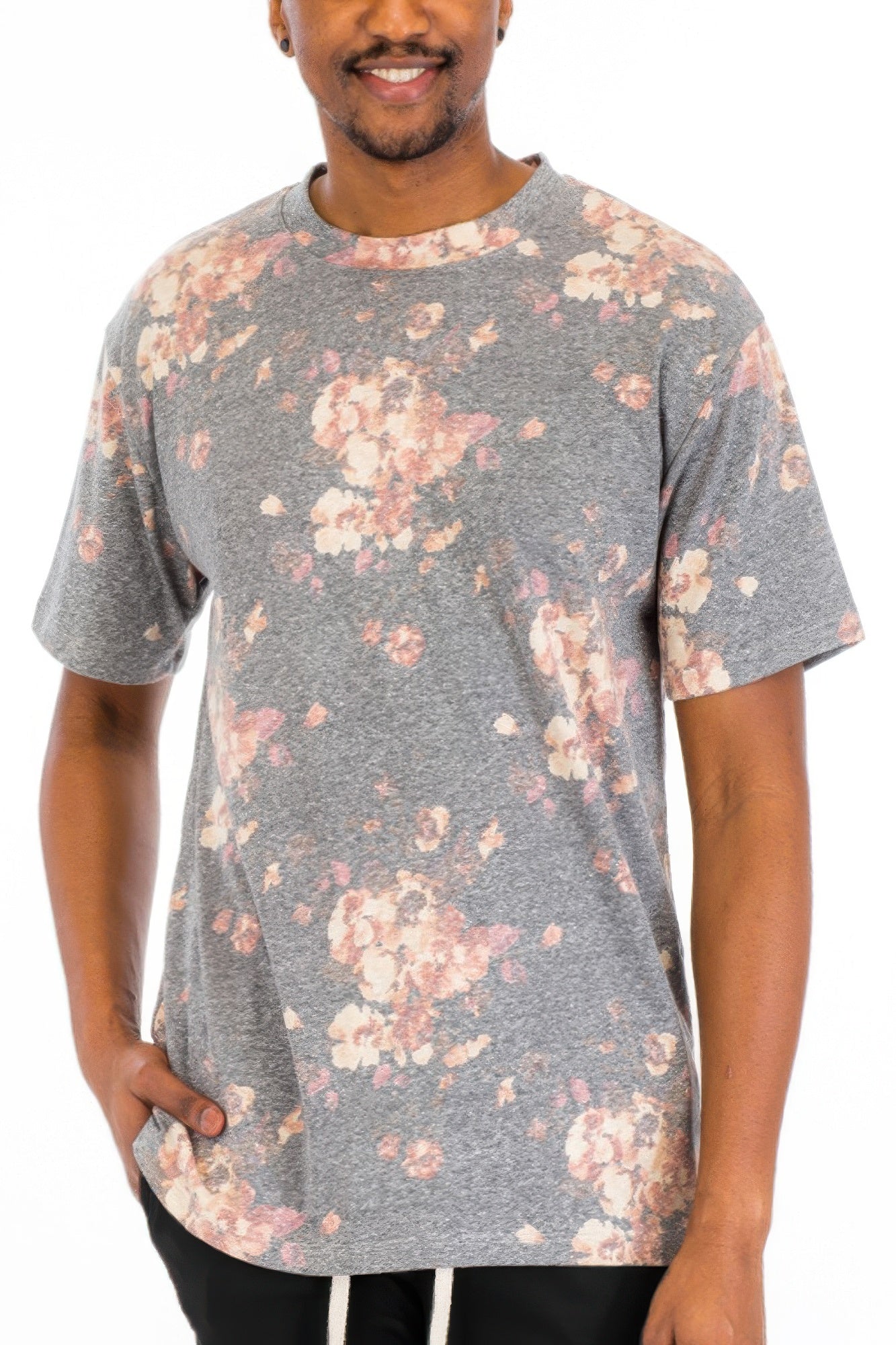 Heathered Floral T-shirt | Tigbuls Variety Fashion Shop