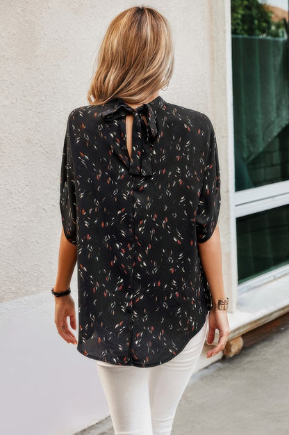 Leopard Open Back Knot Drop Top - Tigbul's Variety Fashion Shop