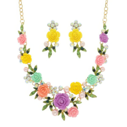 Festoon Theme Necklace Earring Set - Tigbul's Variety Fashion Shop