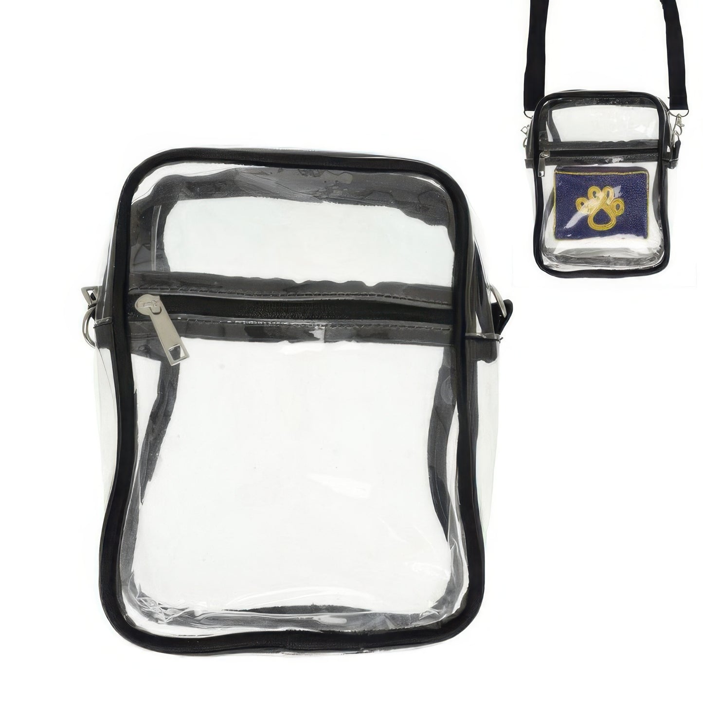 Transparent Stadium Clear Crossbody Bag - Tigbul's Variety Fashion Shop