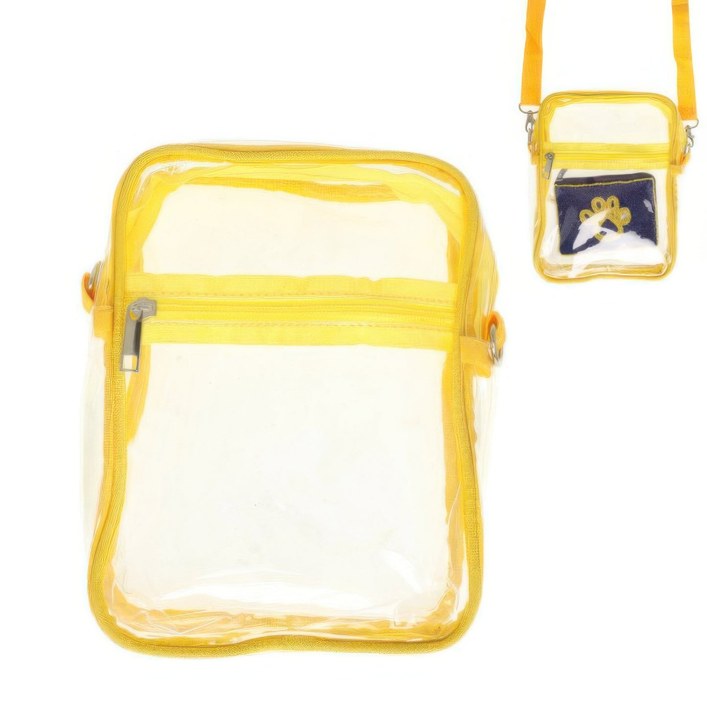 Transparent Stadium Clear Crossbody Bag - Tigbul's Variety Fashion Shop