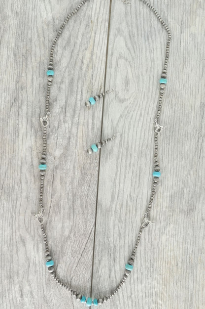 Western Navajo Pearl Equestrian Necklace Set - Tigbul's Variety Fashion Shop