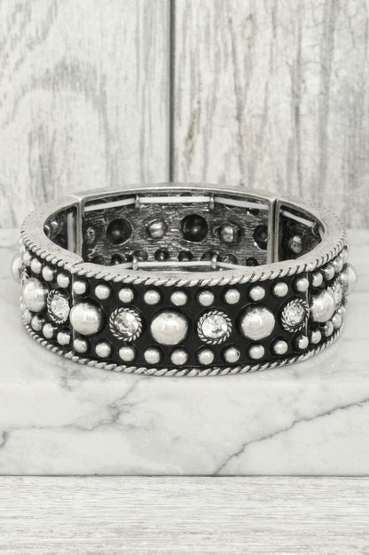 Western Bubble Beaded Cuff Bracelet - Tigbul's Variety Fashion Shop