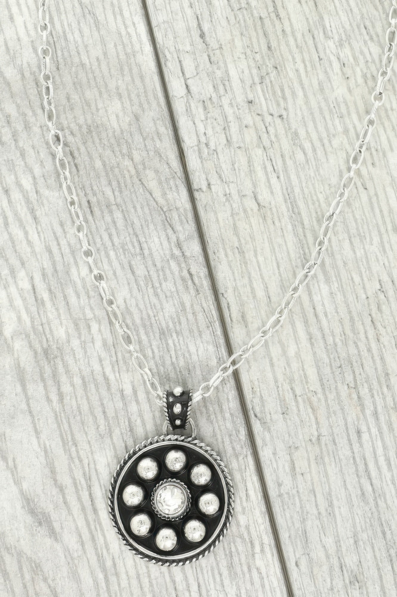 Western Jeweled Bubble Pendant Necklace - Tigbul's Variety Fashion Shop