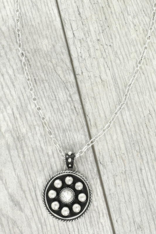 Western Jeweled Bubble Pendant Necklace - Tigbul's Variety Fashion Shop