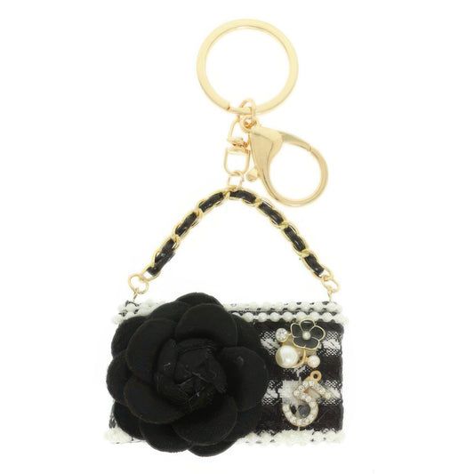 Fashionista Rose Pearl Charm Keychain - Tigbul's Variety Fashion Shop