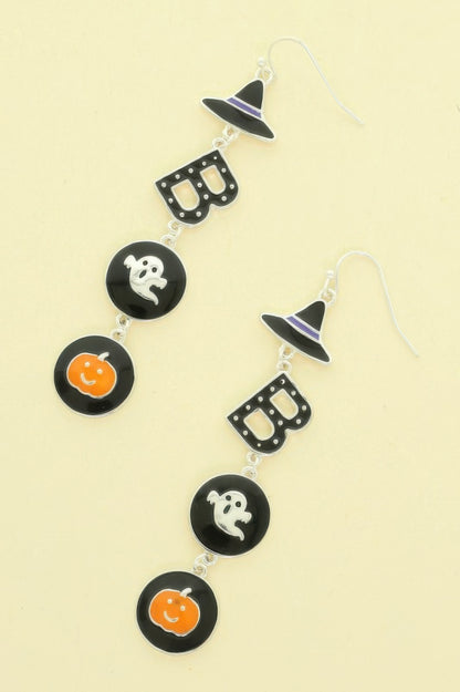 Halloween Themed Witched Enamel Earrings - Tigbul's Variety Fashion Shop