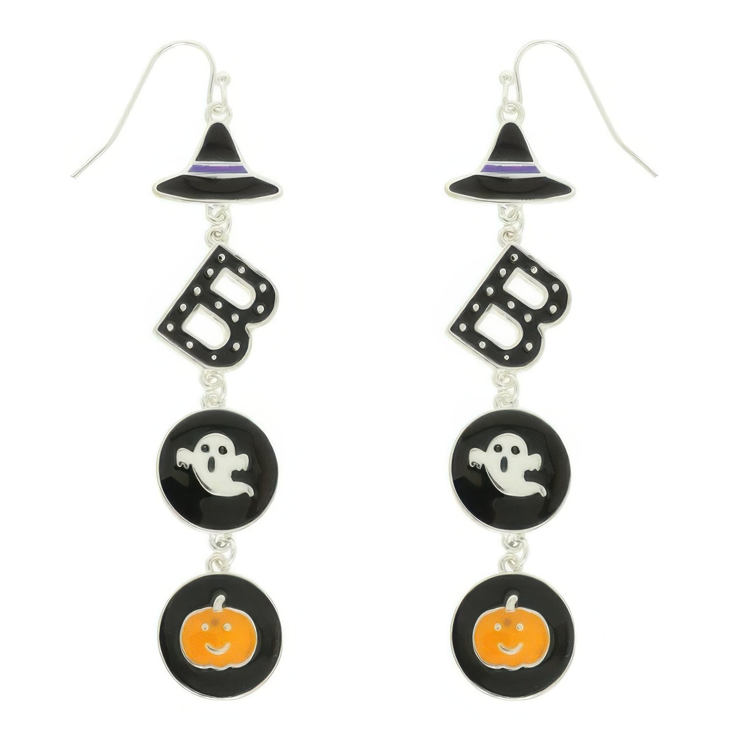 Halloween Themed Witched Enamel Earrings - Tigbul's Variety Fashion Shop