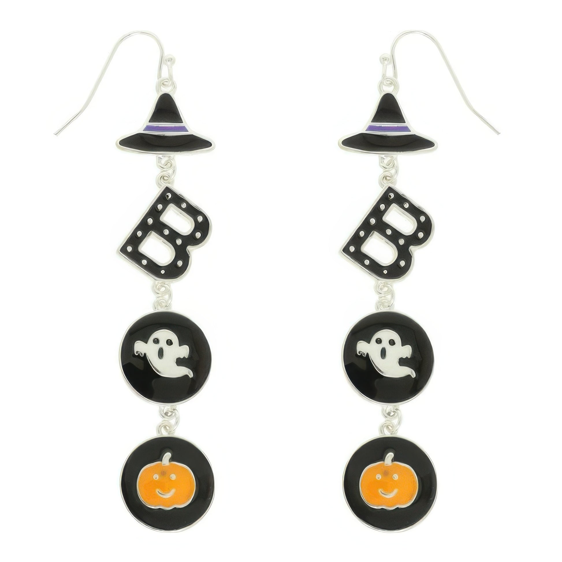 Halloween Themed Witched Enamel Earrings - Tigbul's Variety Fashion Shop