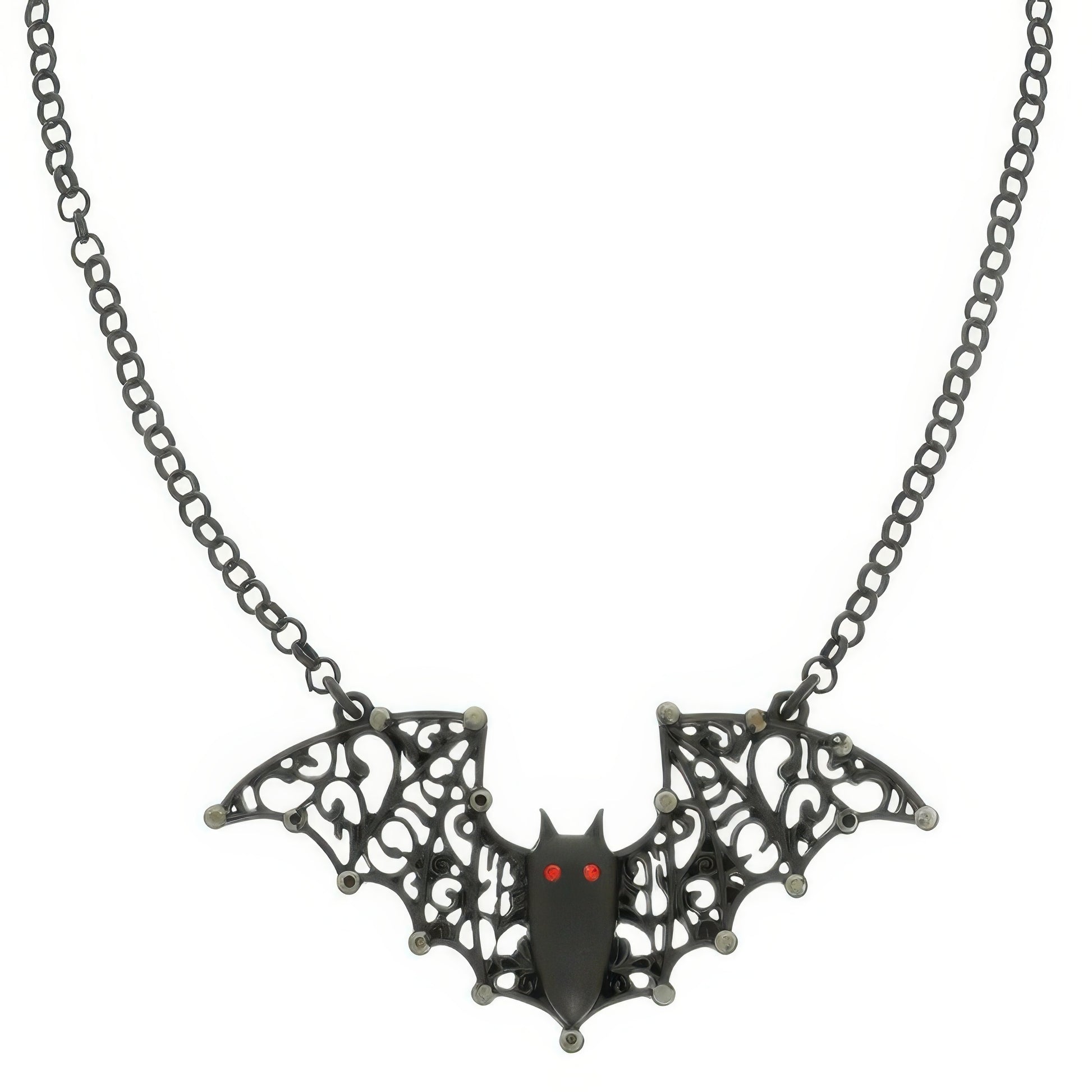 Halloween Bat Pendant Chain Necklace - Tigbul's Variety Fashion Shop