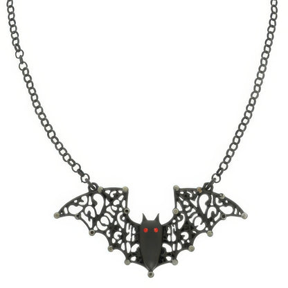 Halloween Bat Pendant Chain Necklace - Tigbul's Variety Fashion Shop