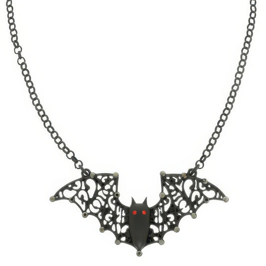 Halloween Bat Pendant Chain Necklace - Tigbul's Variety Fashion Shop
