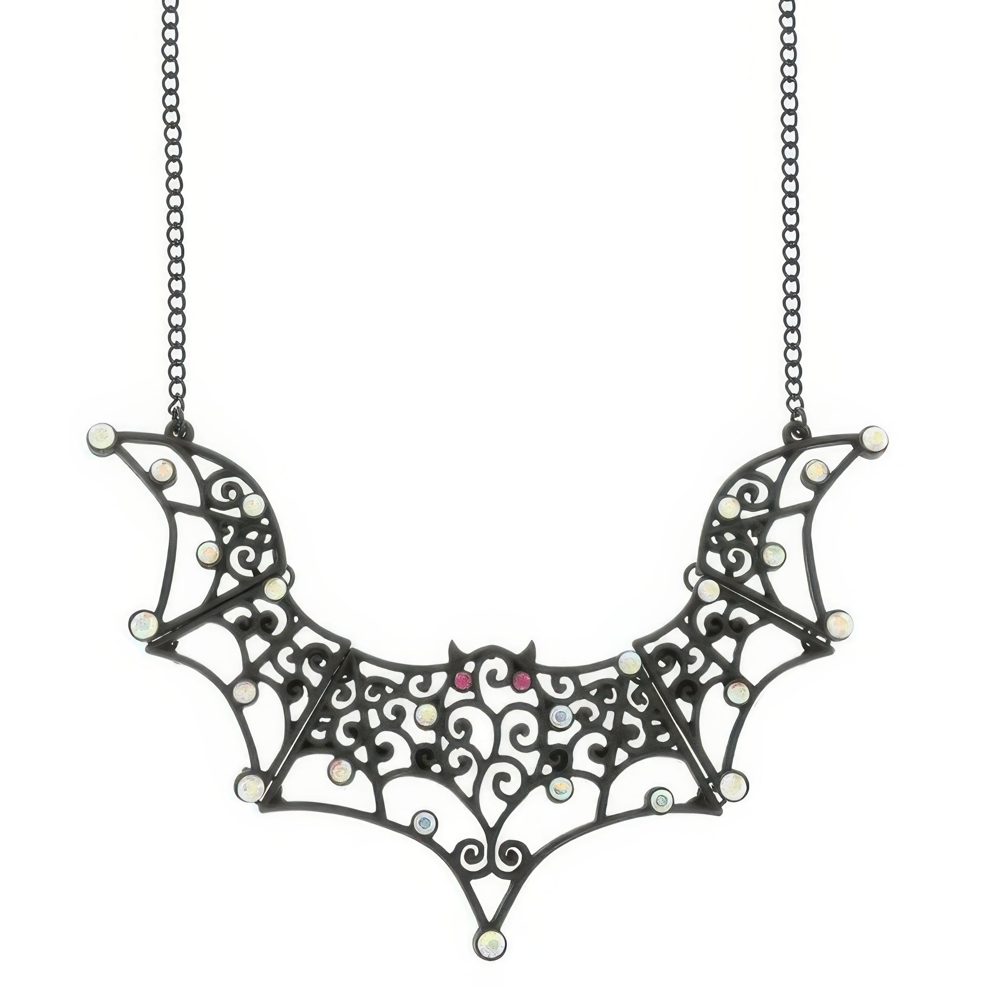 Halloween Bat Pendant Chain Necklace - Tigbul's Variety Fashion Shop