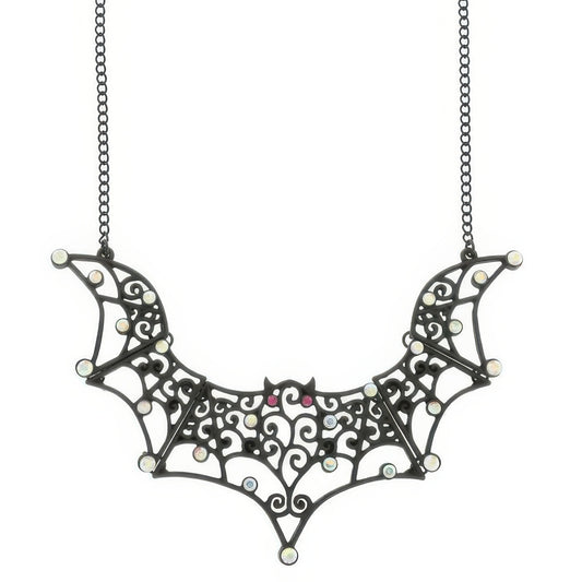 Halloween Bat Pendant Chain Necklace - Tigbul's Variety Fashion Shop