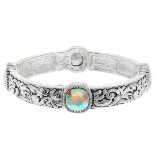 Western Crystal Stretch Bracelet - Tigbul's Variety Fashion Shop