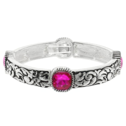 Western Crystal Stretch Bracelet - Tigbul's Variety Fashion Shop