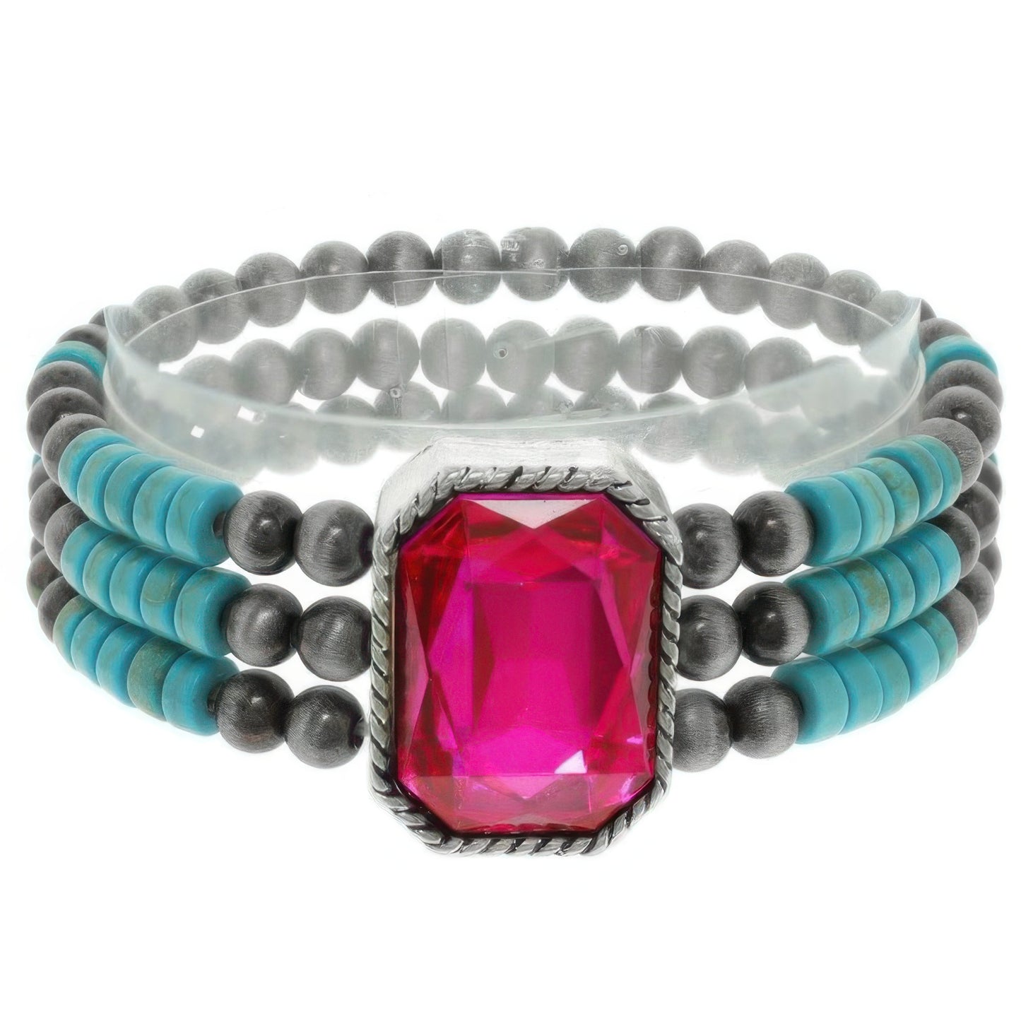 Western Crystal Stretch Bracelet - Tigbul's Variety Fashion Shop