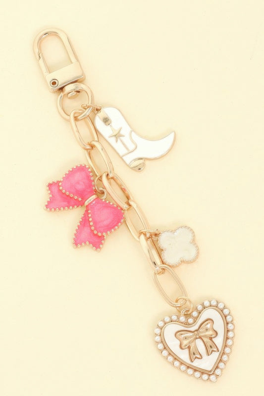 Western Theme Bag Charm Keychain - Tigbul's Variety Fashion Shop