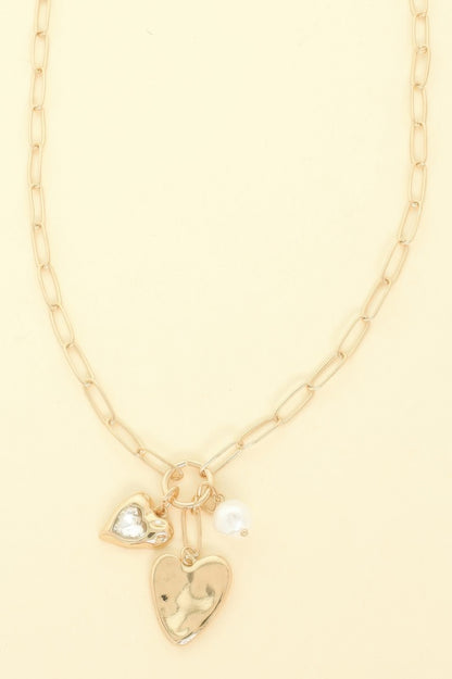Love Theme Charm Necklace - Tigbul's Variety Fashion Shop