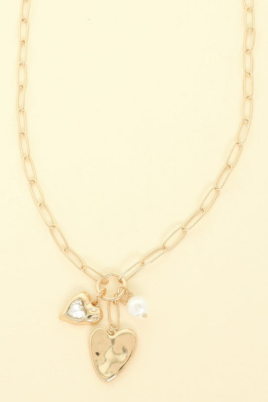 Love Theme Charm Necklace - Tigbul's Variety Fashion Shop