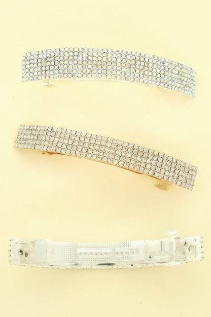 Rhinestone Embellished Hair Barrette Clip - Tigbul's Variety Fashion Shop