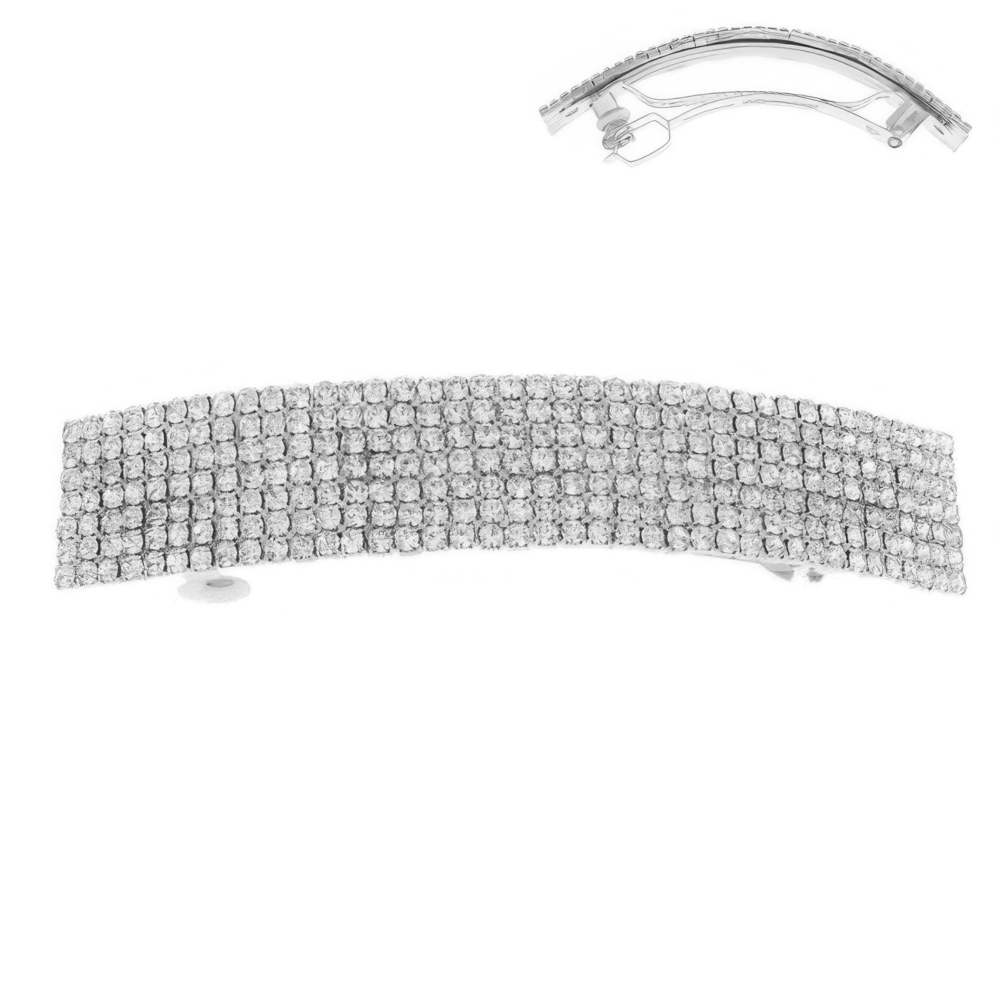 Rhinestone Embellished Hair Barrette Clip - Tigbul's Variety Fashion Shop