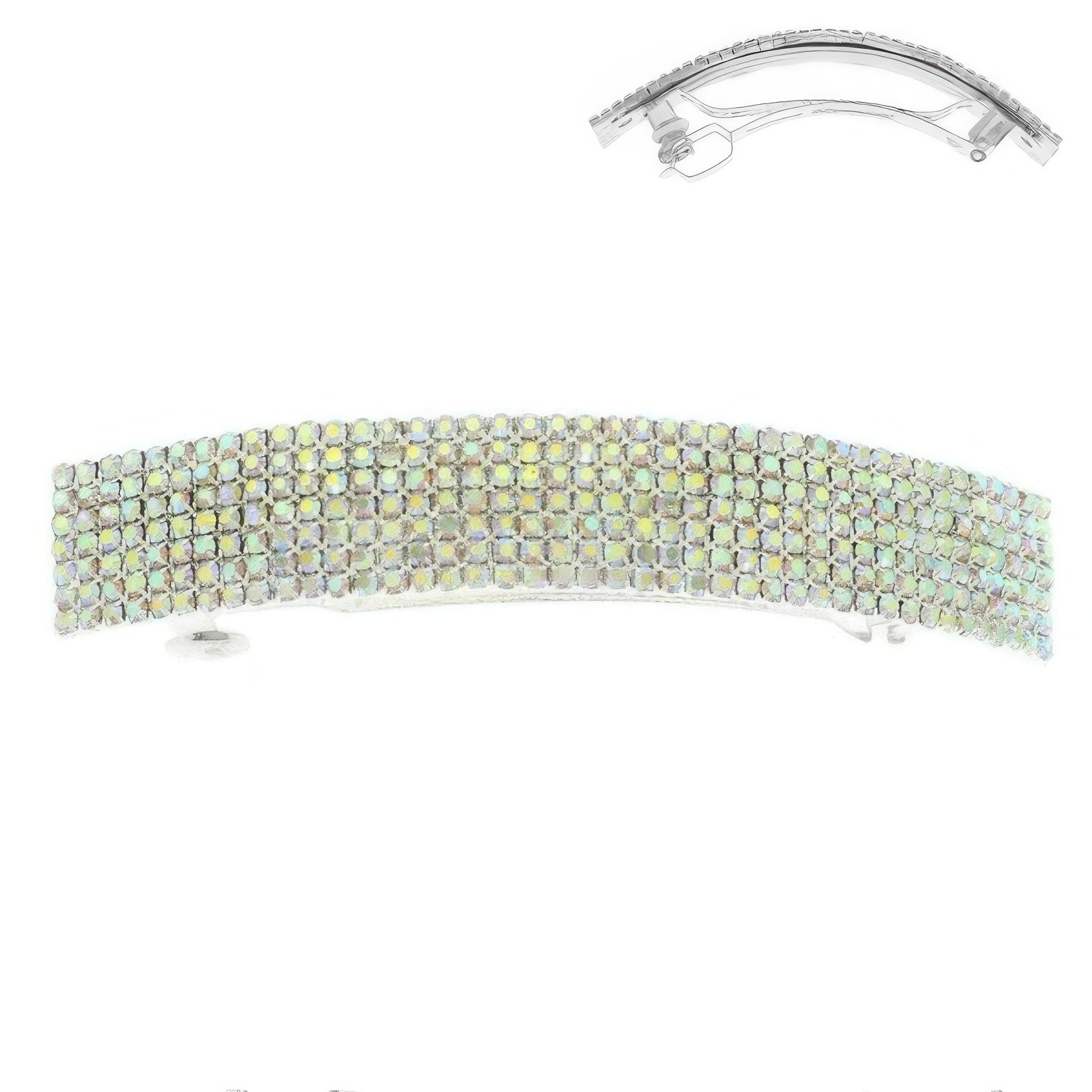 Rhinestone Embellished Hair Barrette Clip - Tigbul's Variety Fashion Shop