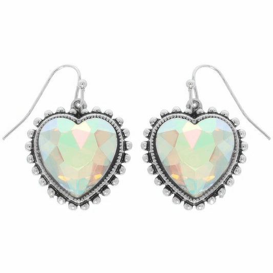 Western Heart Concho Earrings - Tigbul's Variety Fashion Shop