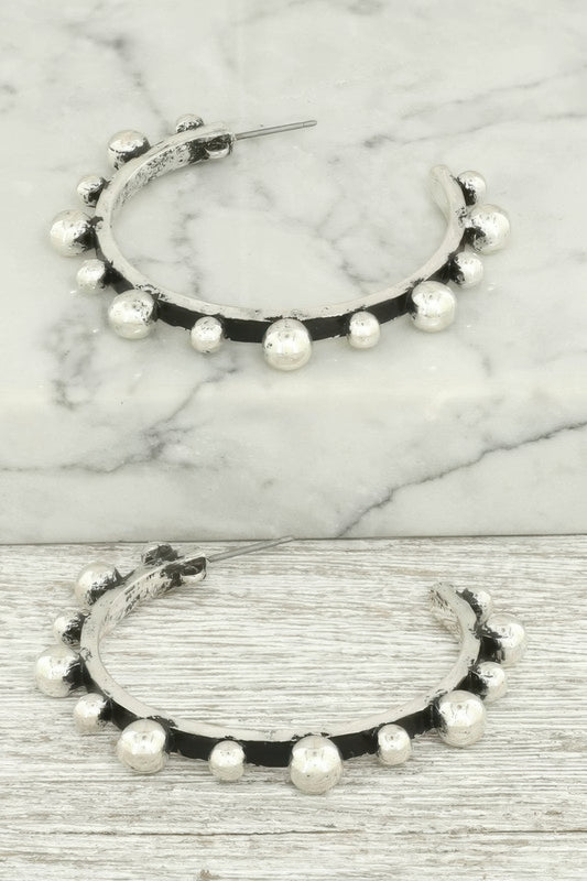 Western Bubble Hoop Earrings - Tigbul's Variety Fashion Shop