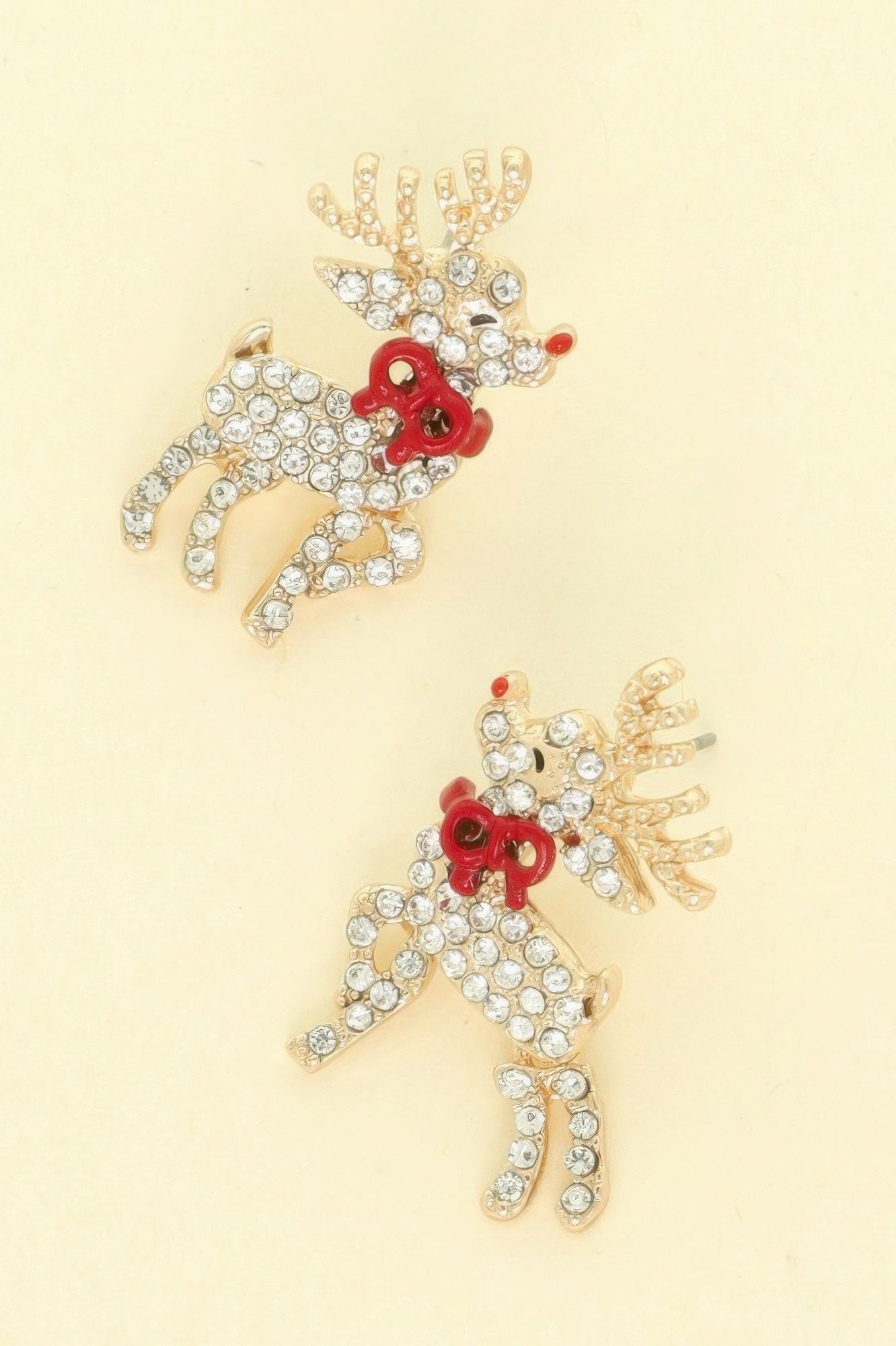 Christmas Reindeer Post Earrings - Tigbul's Variety Fashion Shop
