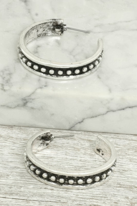 Western Bubble Hoop Earrings - Tigbul's Variety Fashion Shop