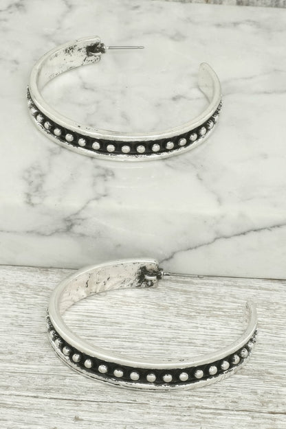 Western Bubble Hoop Earrings - Tigbul's Variety Fashion Shop