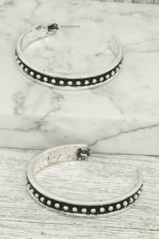 Western Bubble Hoop Earrings - Tigbul's Variety Fashion Shop