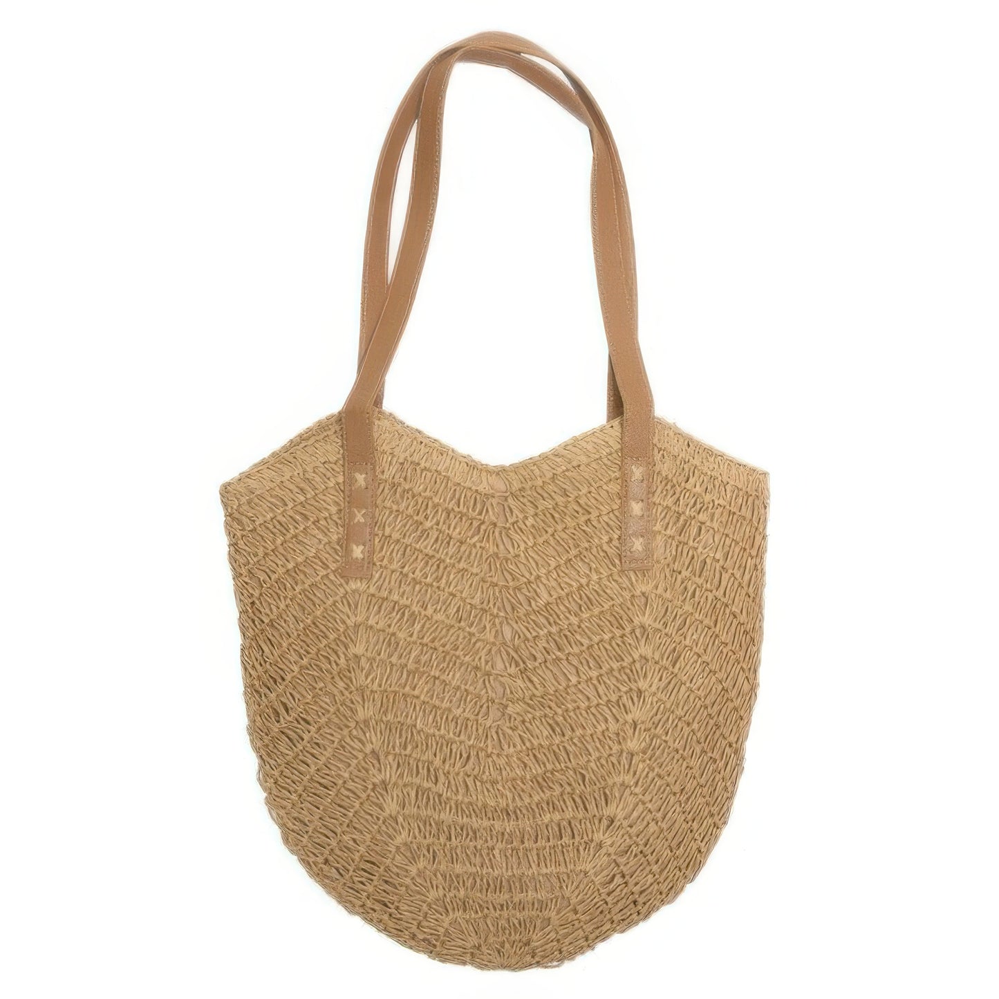 Straw Woven Shoulder Bag - Tigbul's Variety Fashion Shop